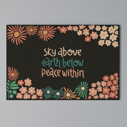 PEACE WITHIN Horizontal Canvas Print