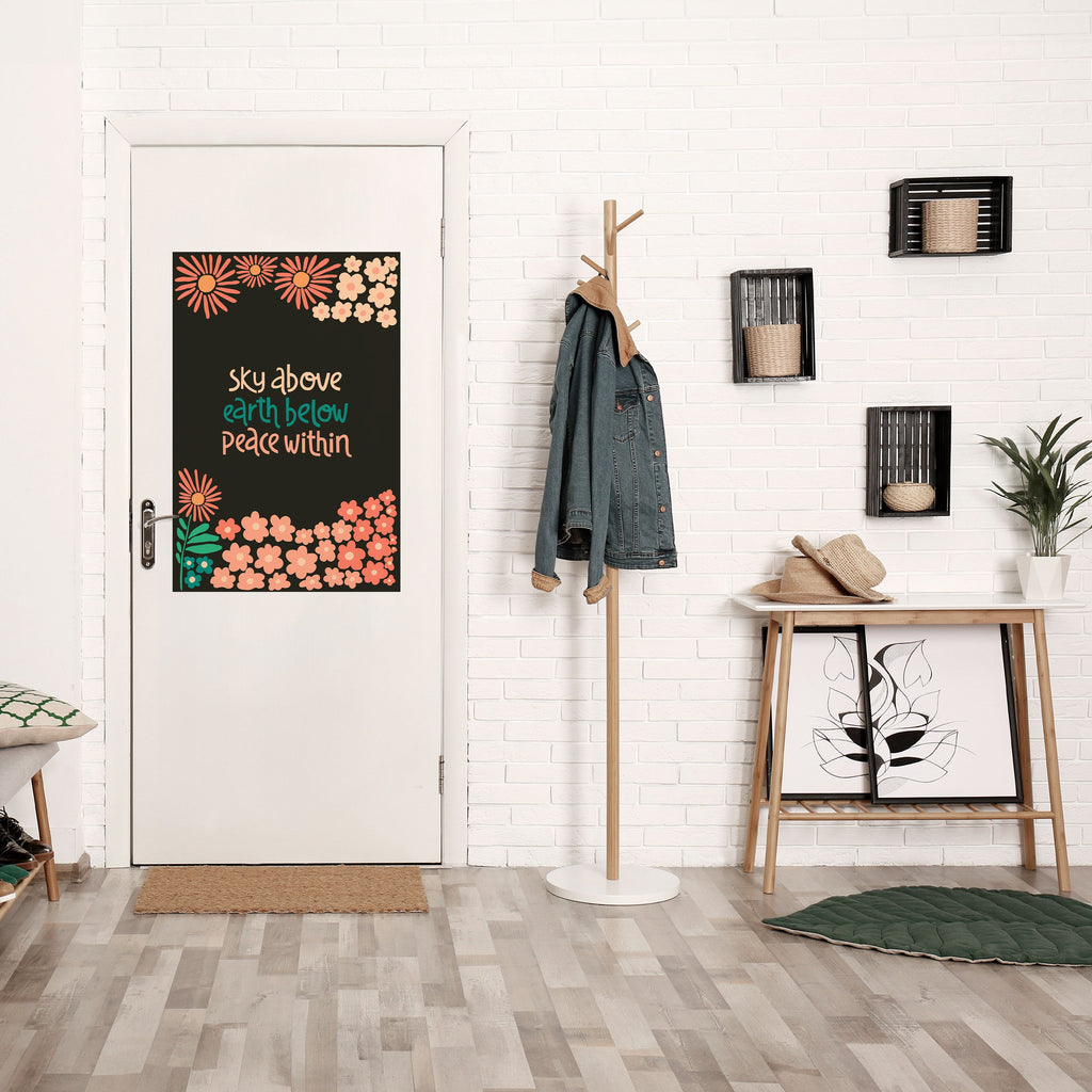 Affiche verticale autocollante « PAIX INTÉRIEURE »