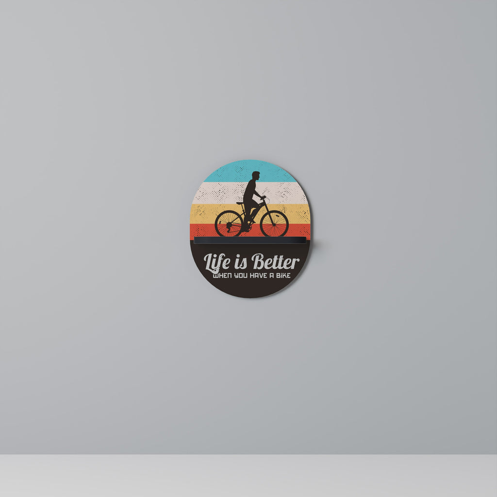 Étagère d'art ovale BETTER LIFE en finition noire