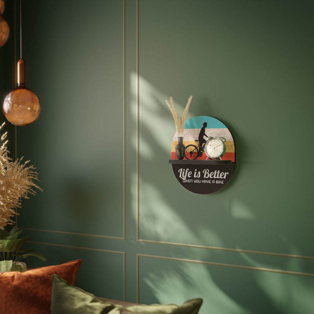 Étagère d'art ovale BETTER LIFE en finition noire