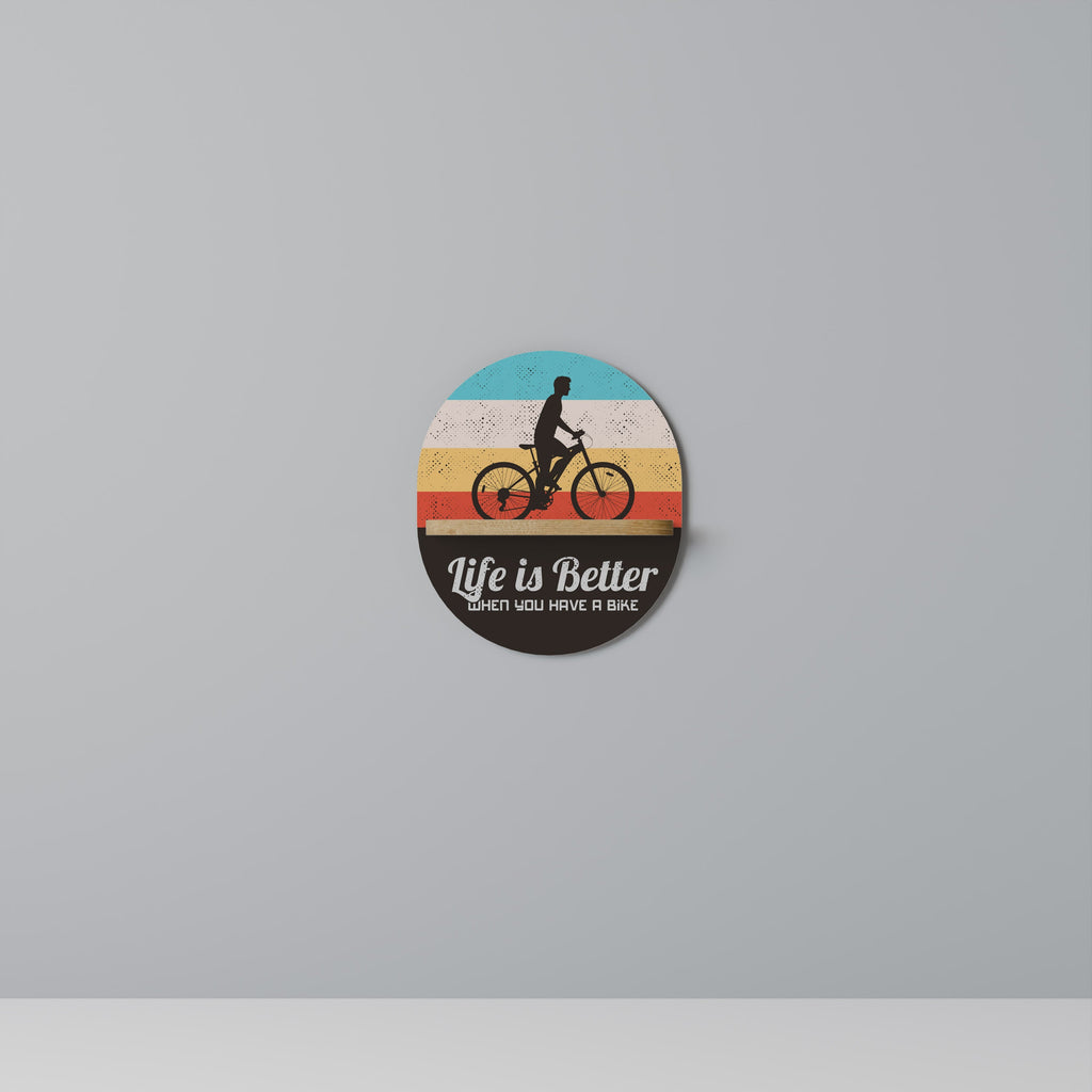 Étagère ovale effet chêne BETTER LIFE