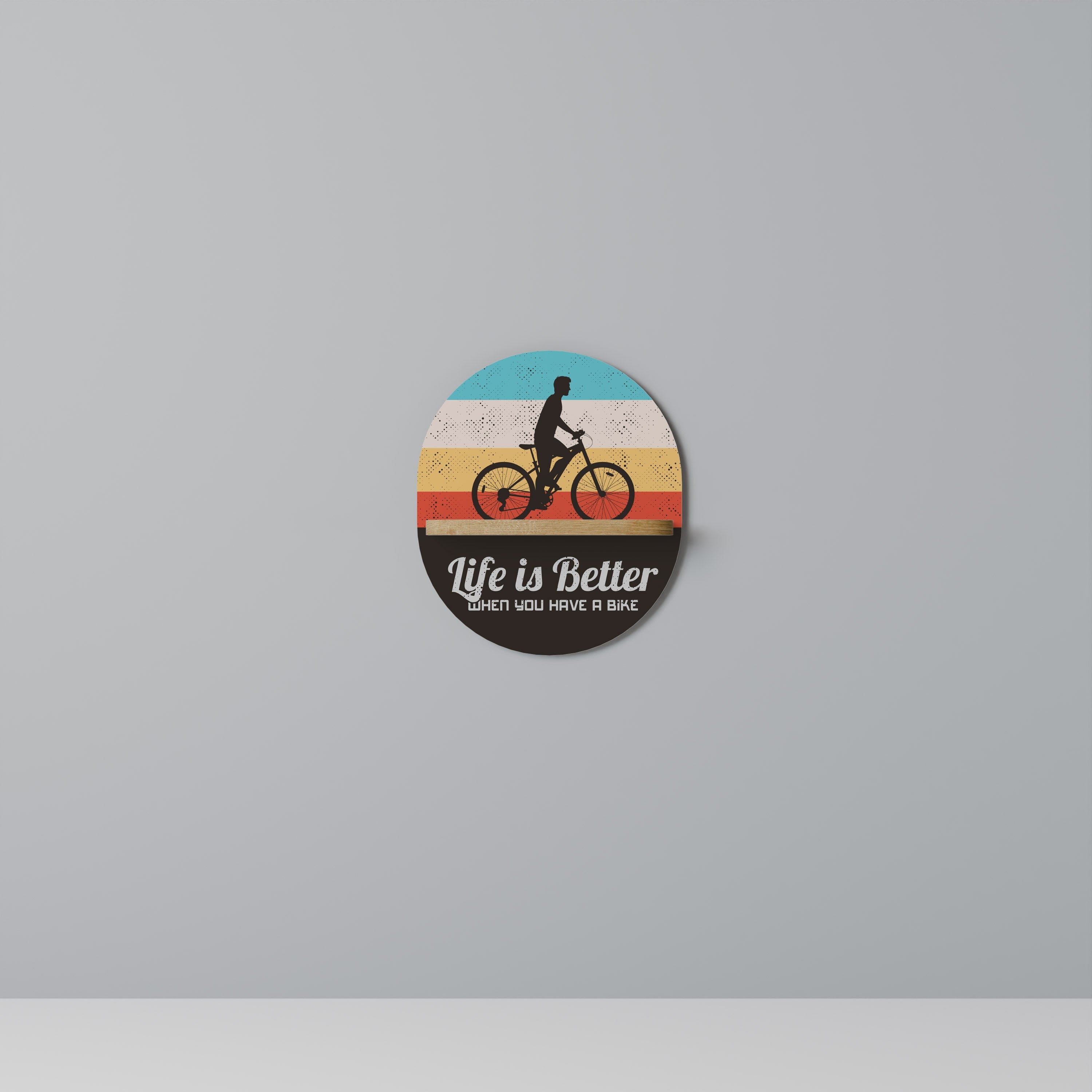 Étagère ovale effet chêne BETTER LIFE