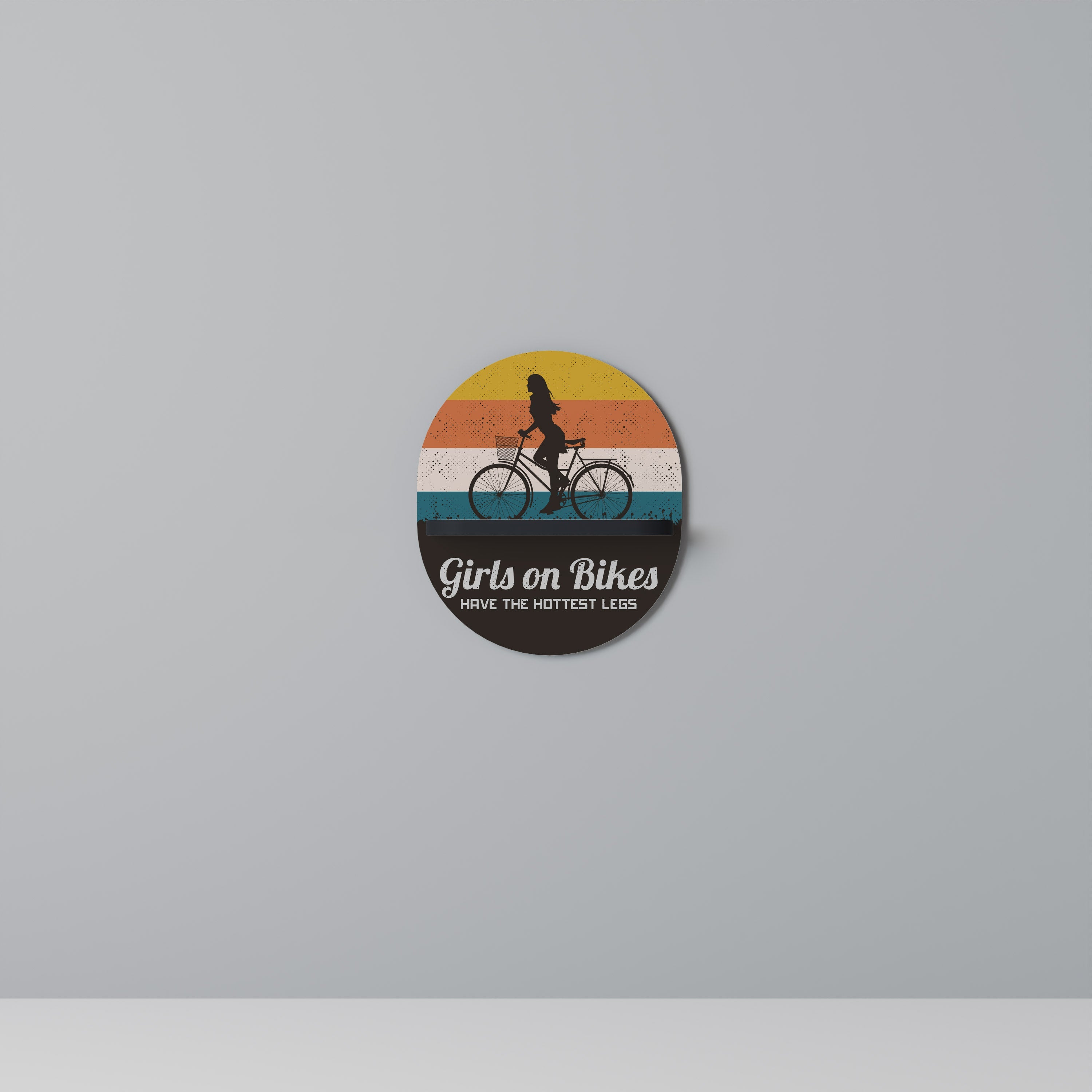 Étagère d'art ovale THE HOTTEST LEGS en finition noire