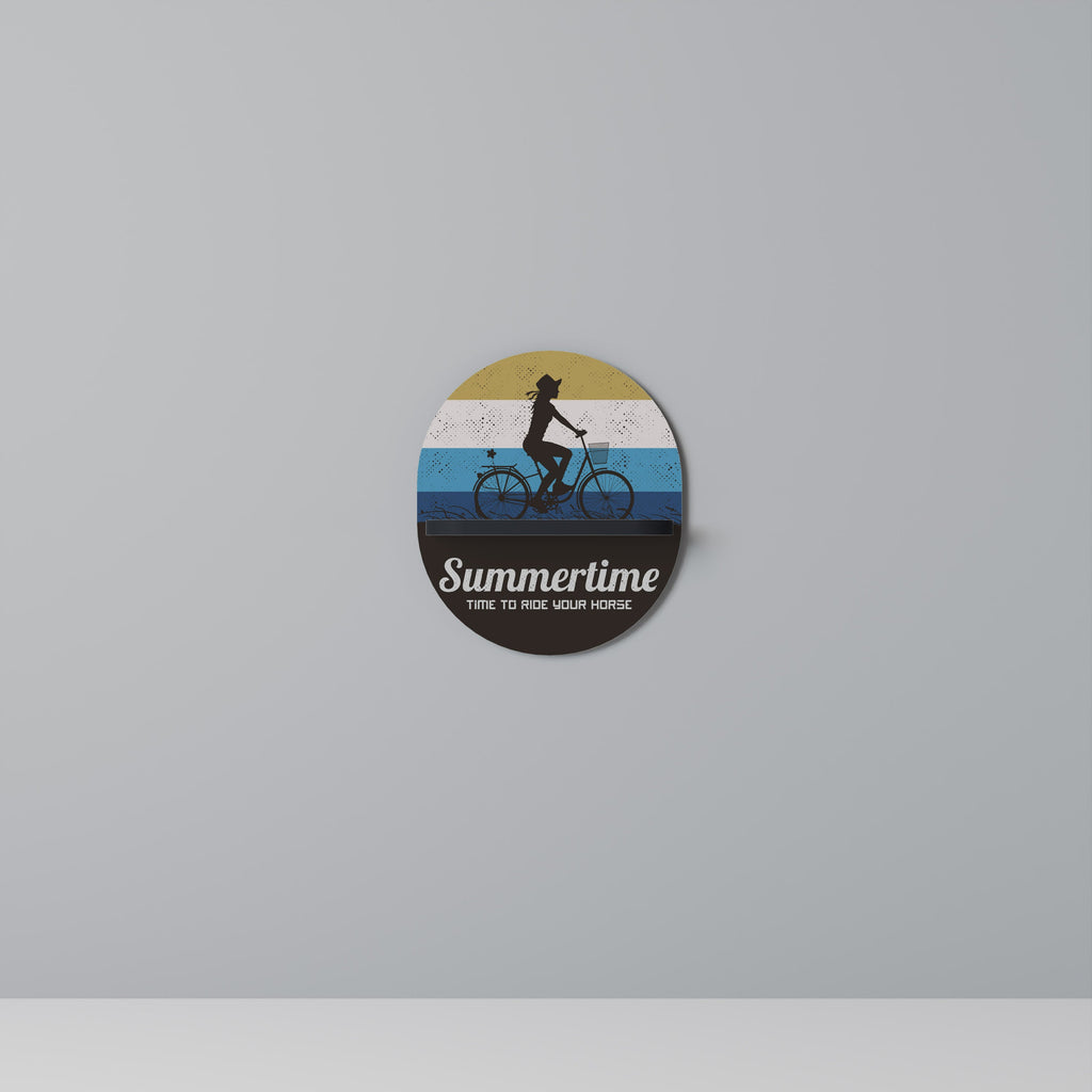 Étagère d'art ovale SUMMERTIME en finition noire