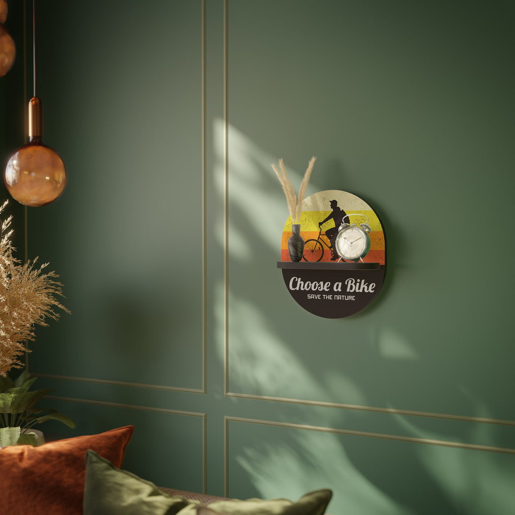 CHOISISSEZ UN VÉLO Étagère d'art ovale en finition noire