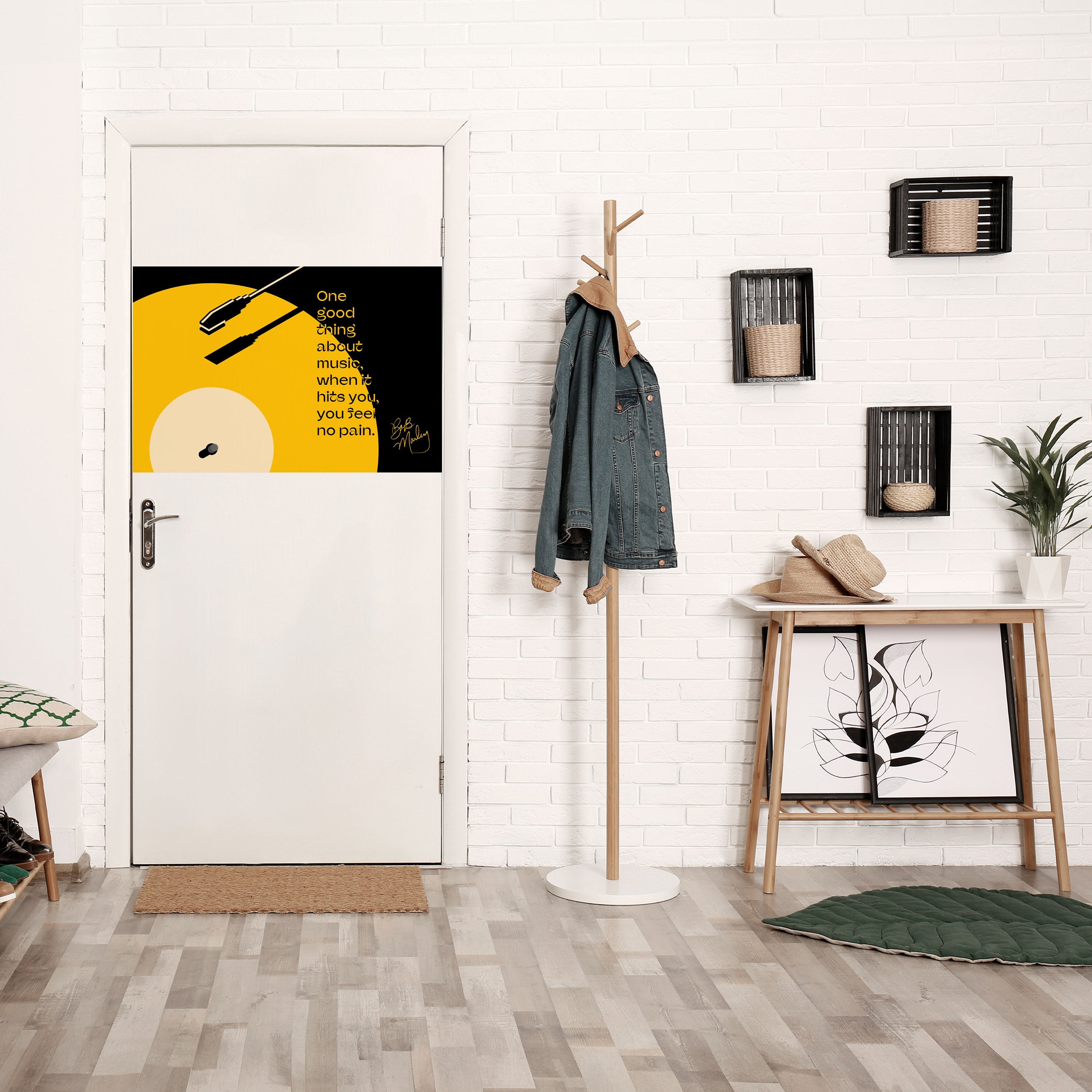 MUSIQUE - NO PAIN Affiche horizontale autocollante