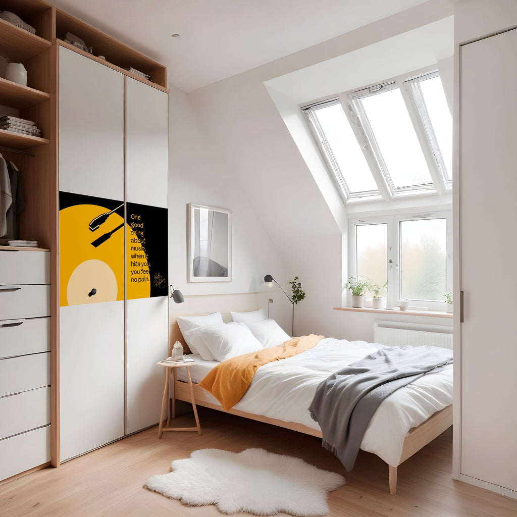 MUSIQUE - NO PAIN Affiche horizontale autocollante