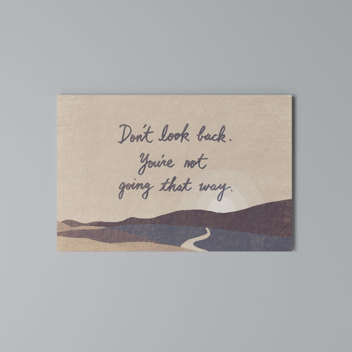 DON'T LOOK BACK Horizontal Canvas Print