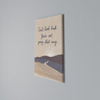 DON'T LOOK BACK Vertical Canvas Print