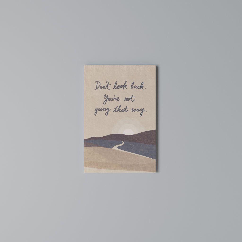 DON'T LOOK BACK Vertical Canvas Print