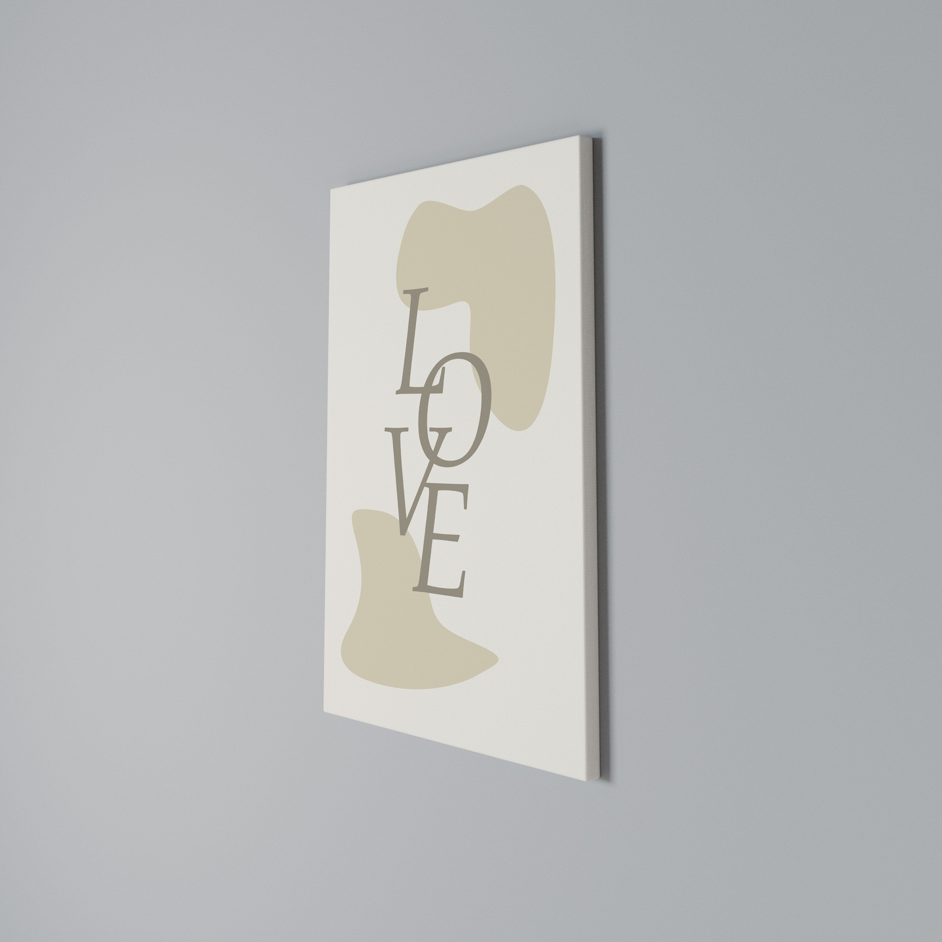 LOVE IN FORM Vertical Canvas Print