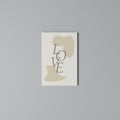 LOVE IN FORM Vertical Canvas Print