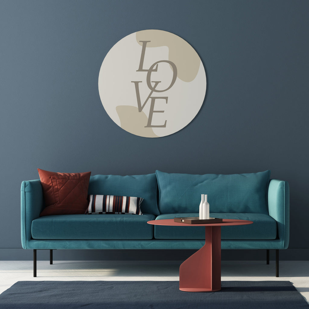 L'AMOUR EN FORME Art mural rond