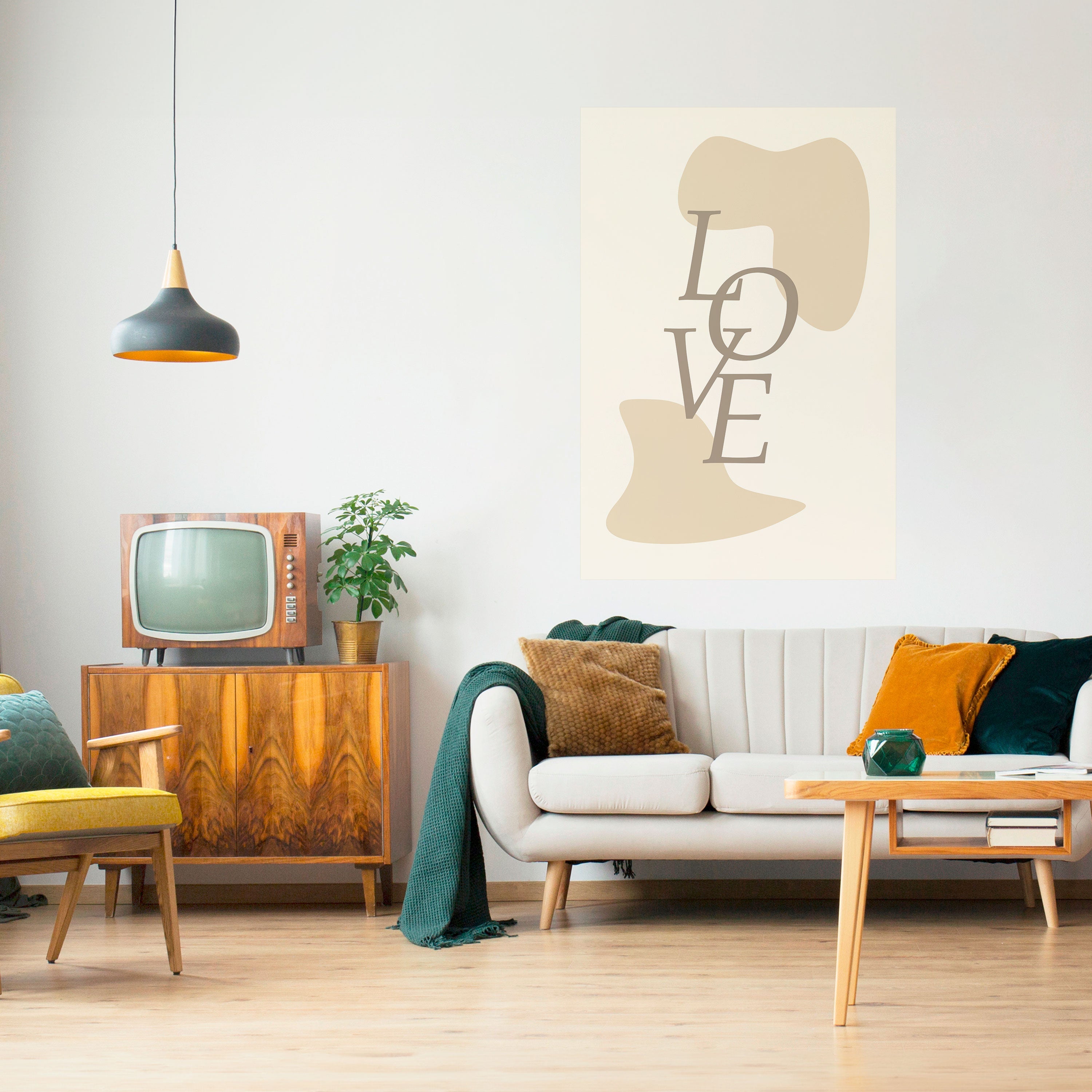 Affiche verticale autocollante L'AMOUR EN FORME