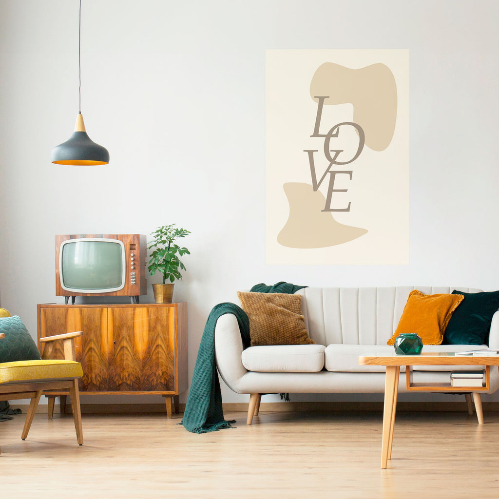 Affiche verticale autocollante L'AMOUR EN FORME