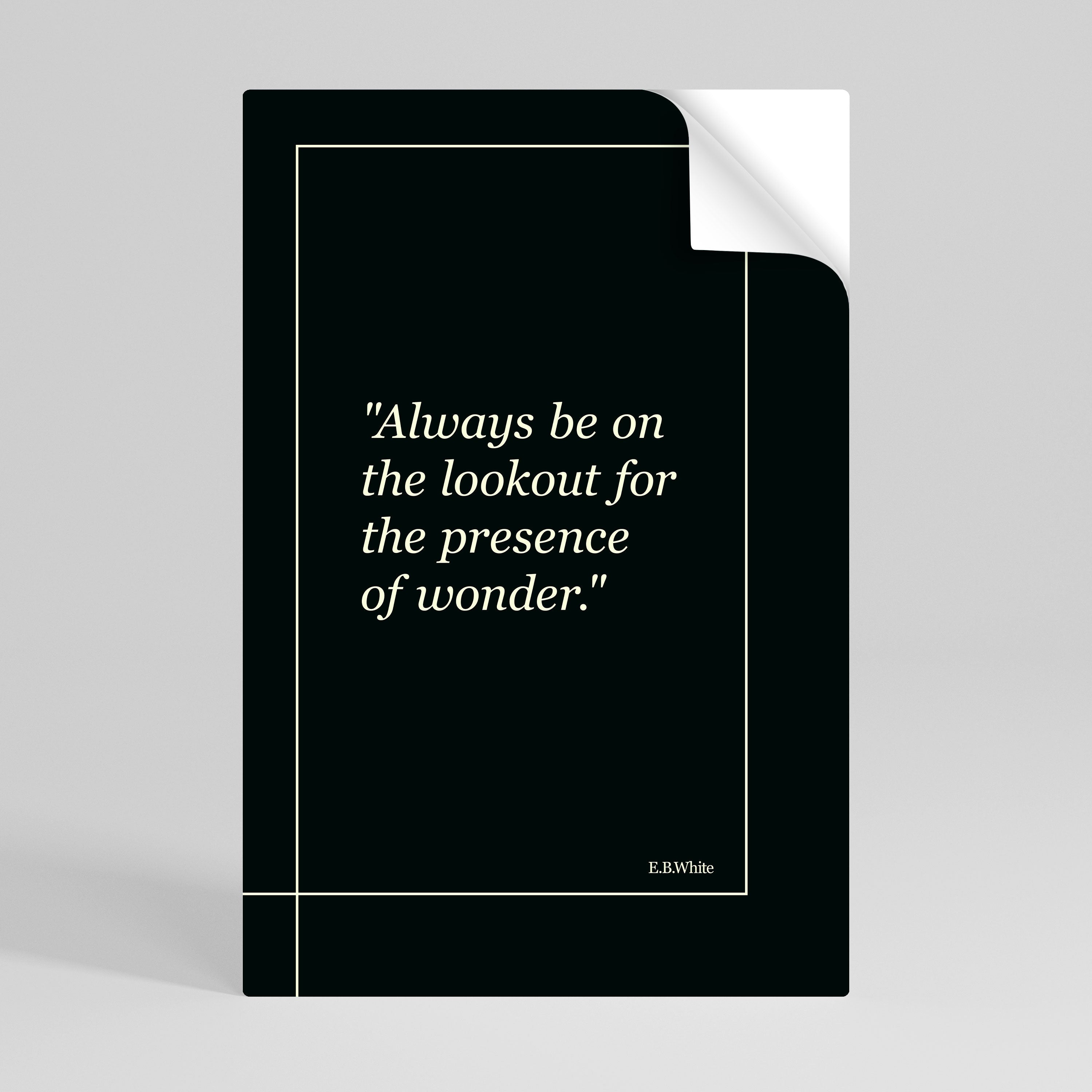 Affiche verticale autocollante WONDERS DÉVOILÉES