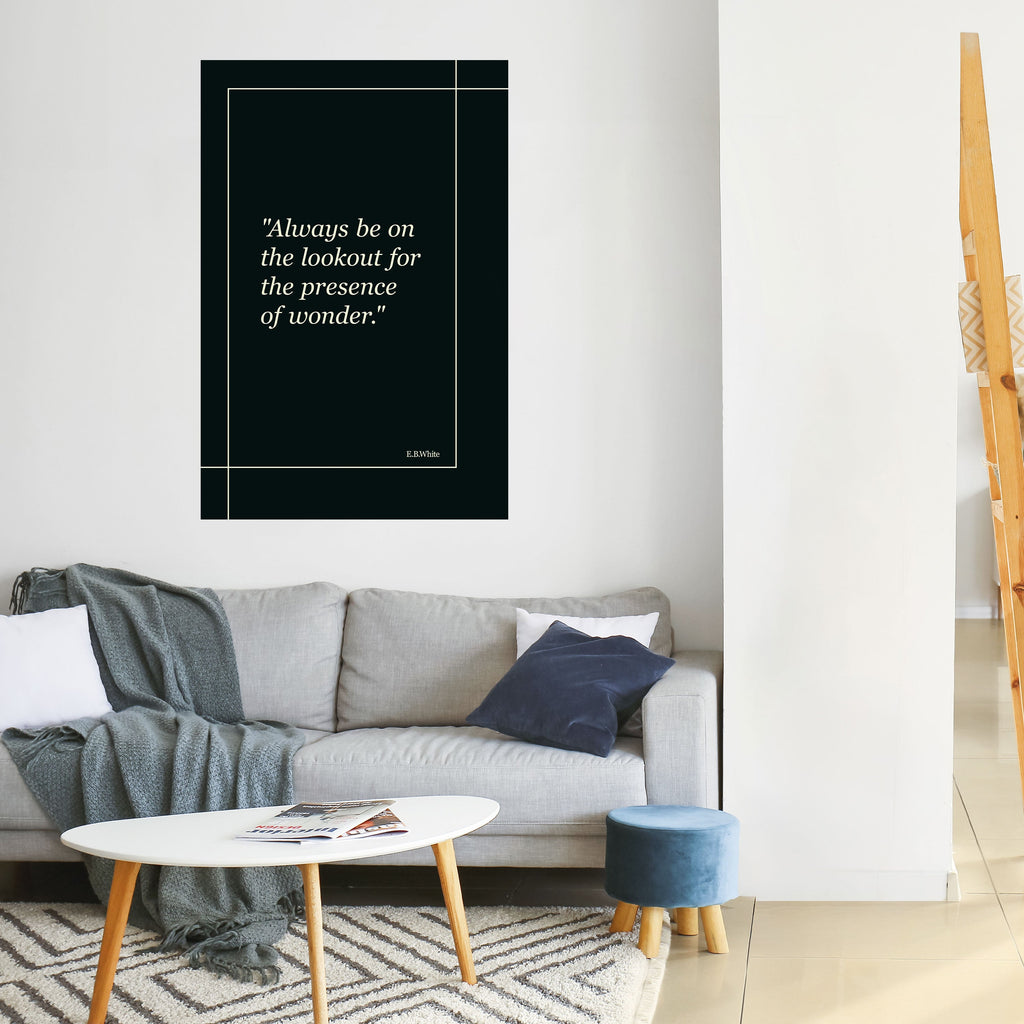 Affiche verticale autocollante WONDERS DÉVOILÉES