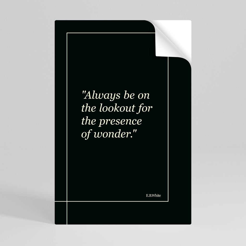 Affiche verticale autocollante WONDERS DÉVOILÉES