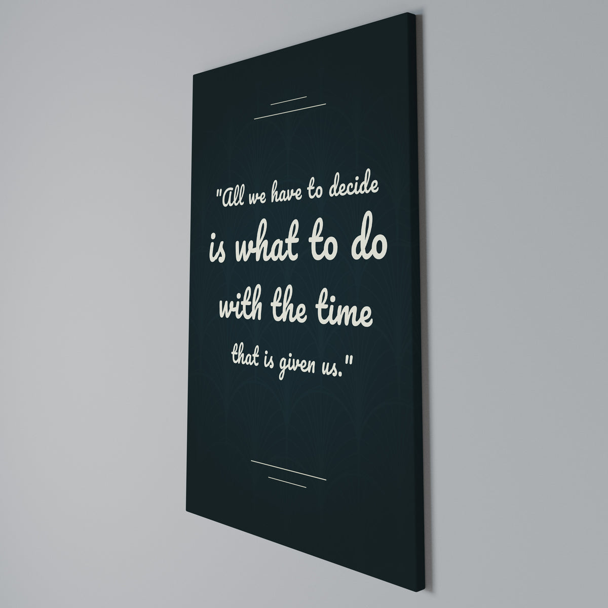 DECISIONS IN MOMENTS Vertical Canvas Print