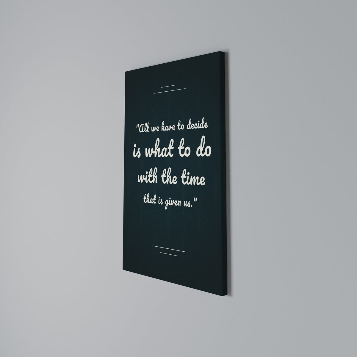 DECISIONS IN MOMENTS Vertical Canvas Print