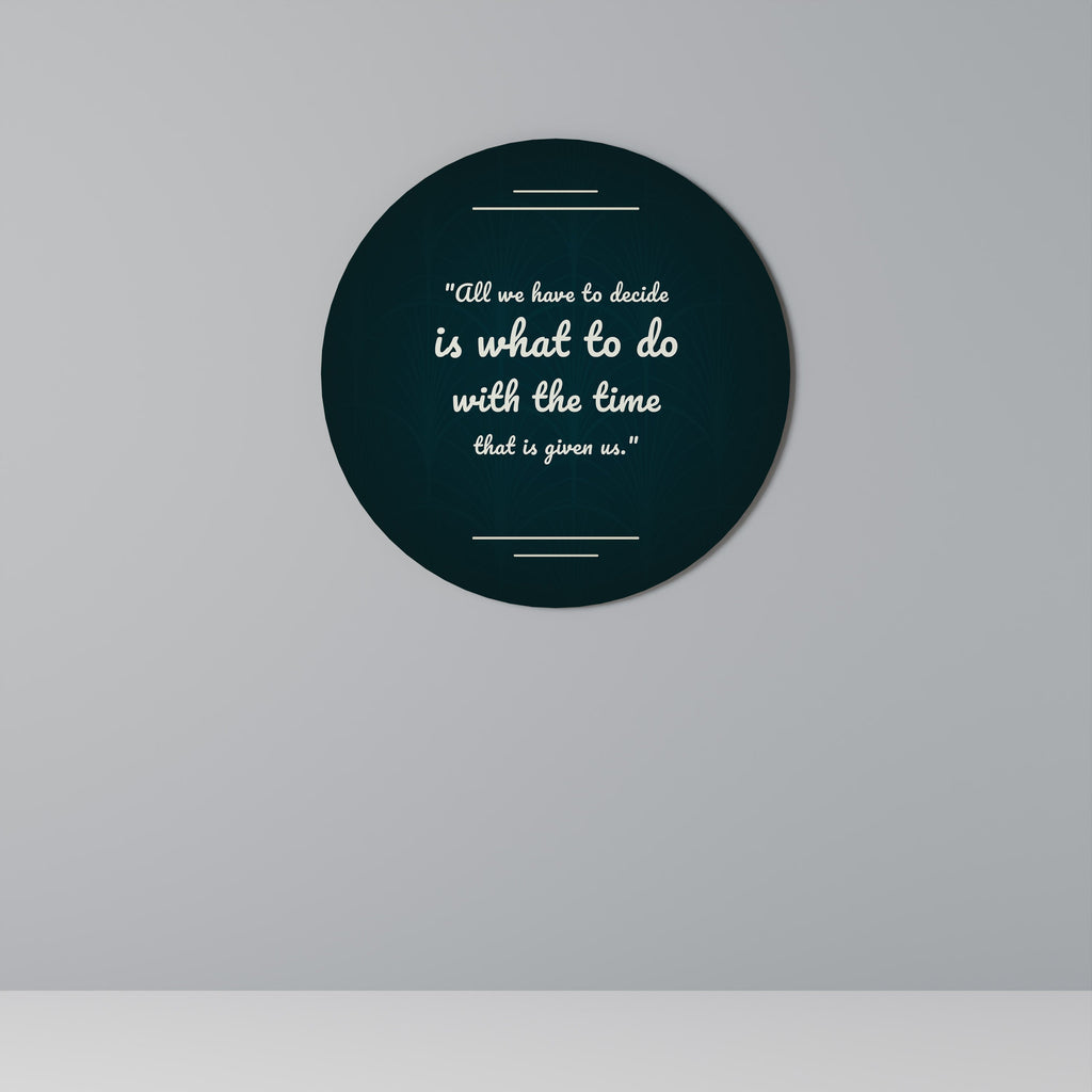 DÉCISIONS INSTANTANÉES Art mural rond