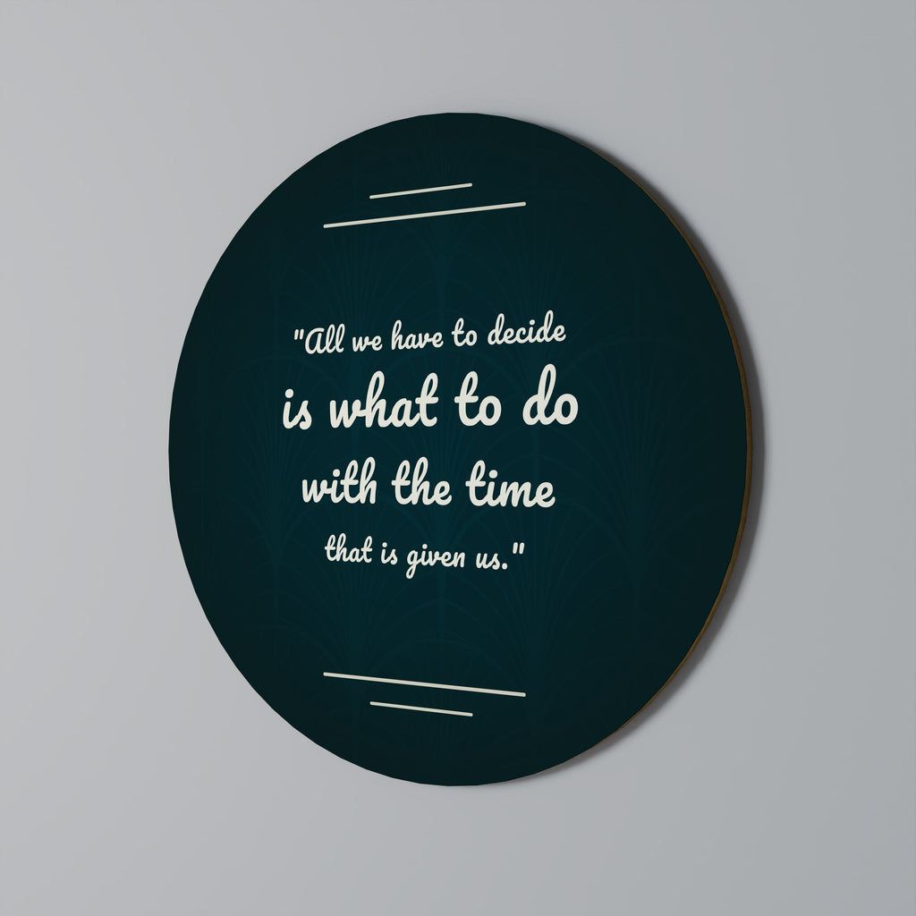 DÉCISIONS INSTANTANÉES Art mural rond