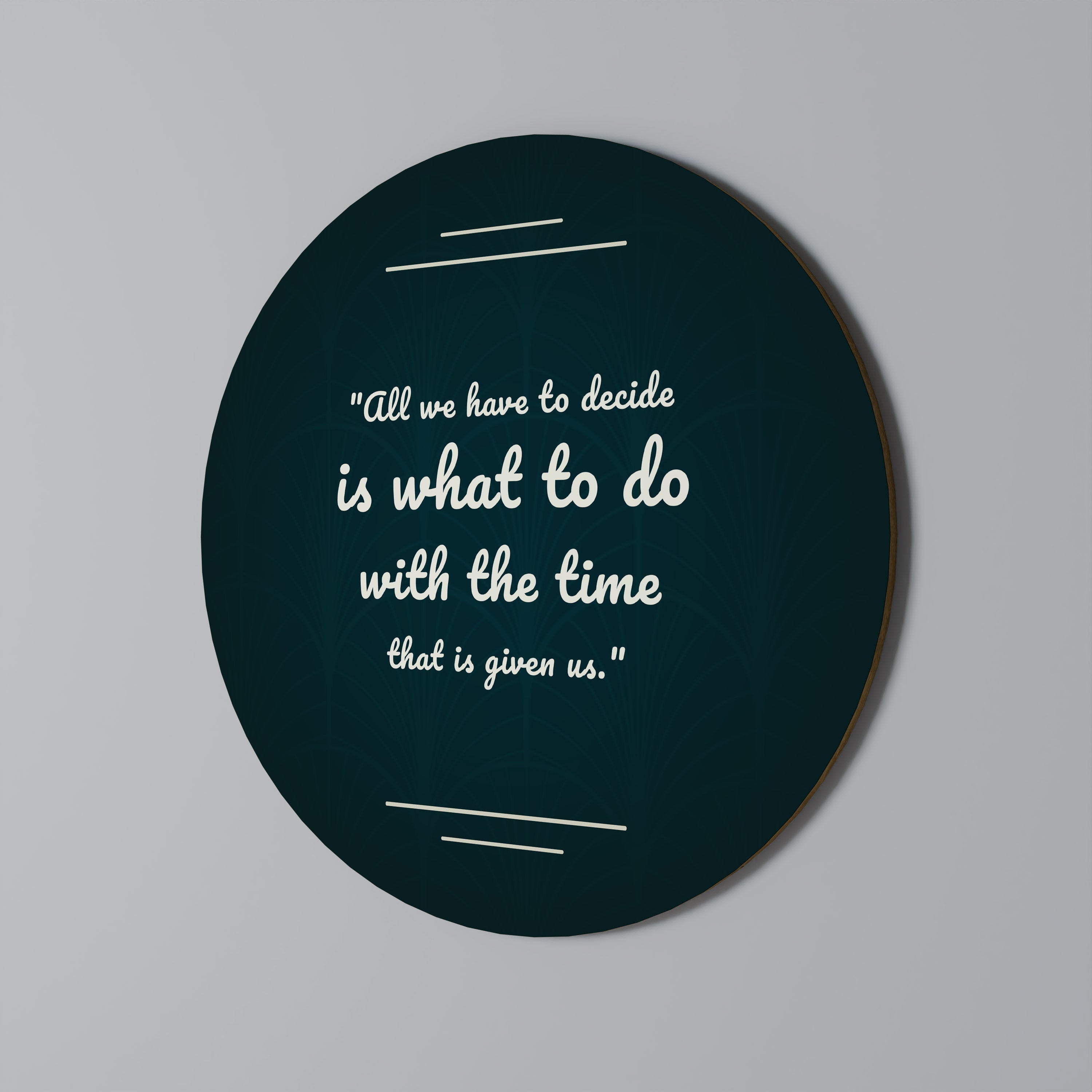 DÉCISIONS INSTANTANÉES Art mural rond