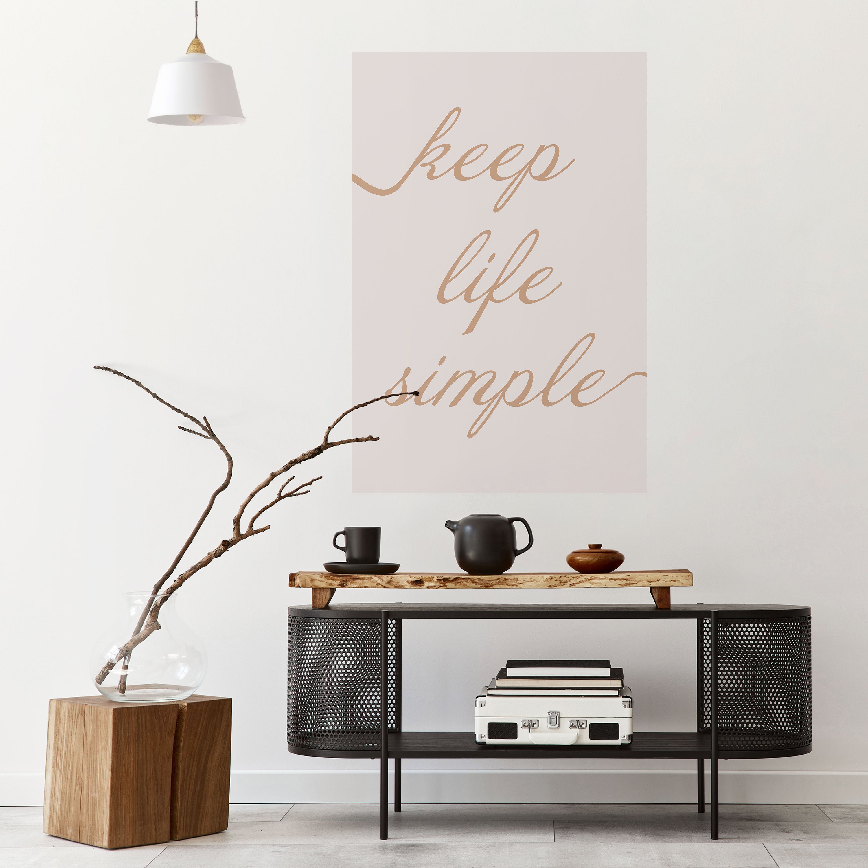 Affiche verticale autocollante MANTRA MINIMALISTE