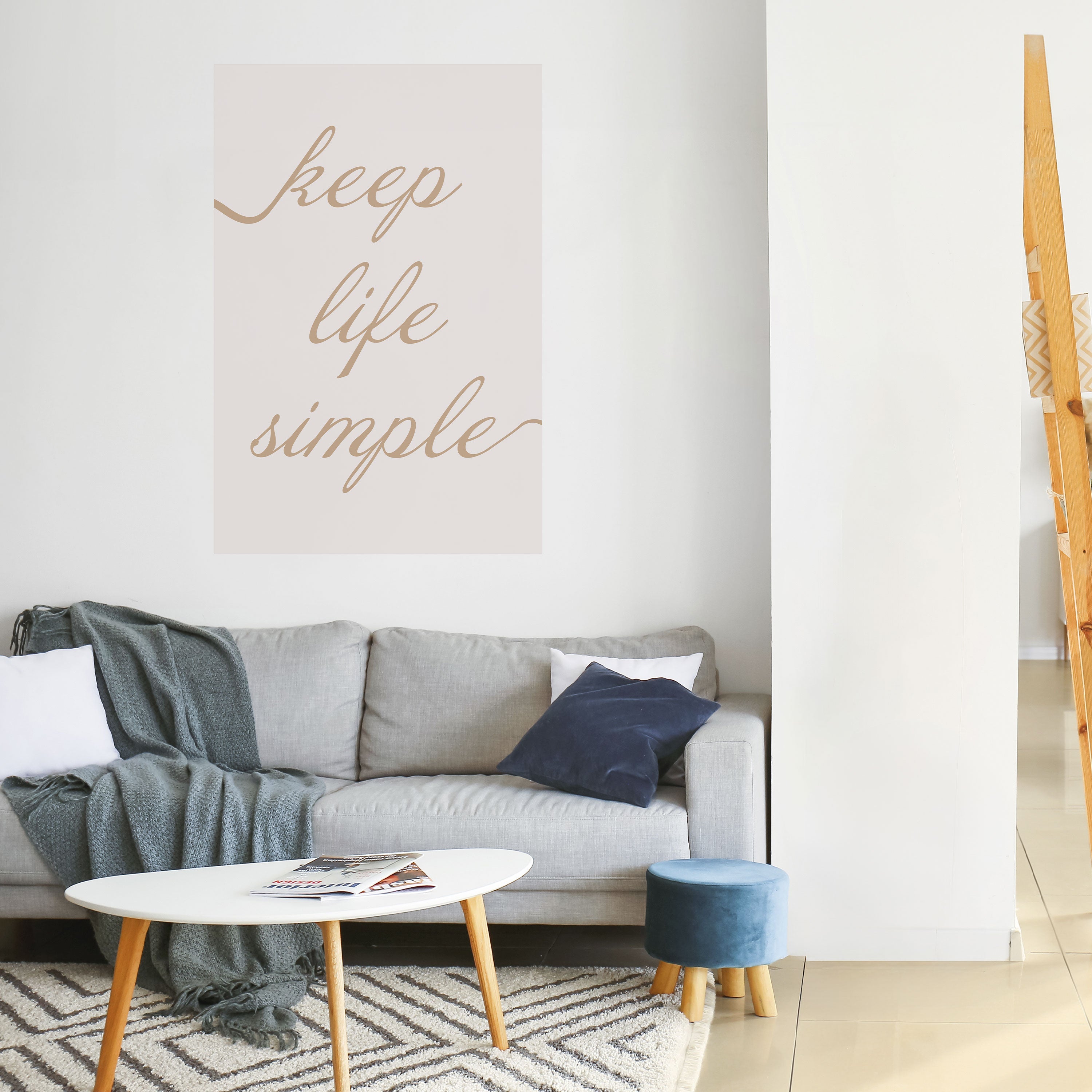 Affiche verticale autocollante MANTRA MINIMALISTE