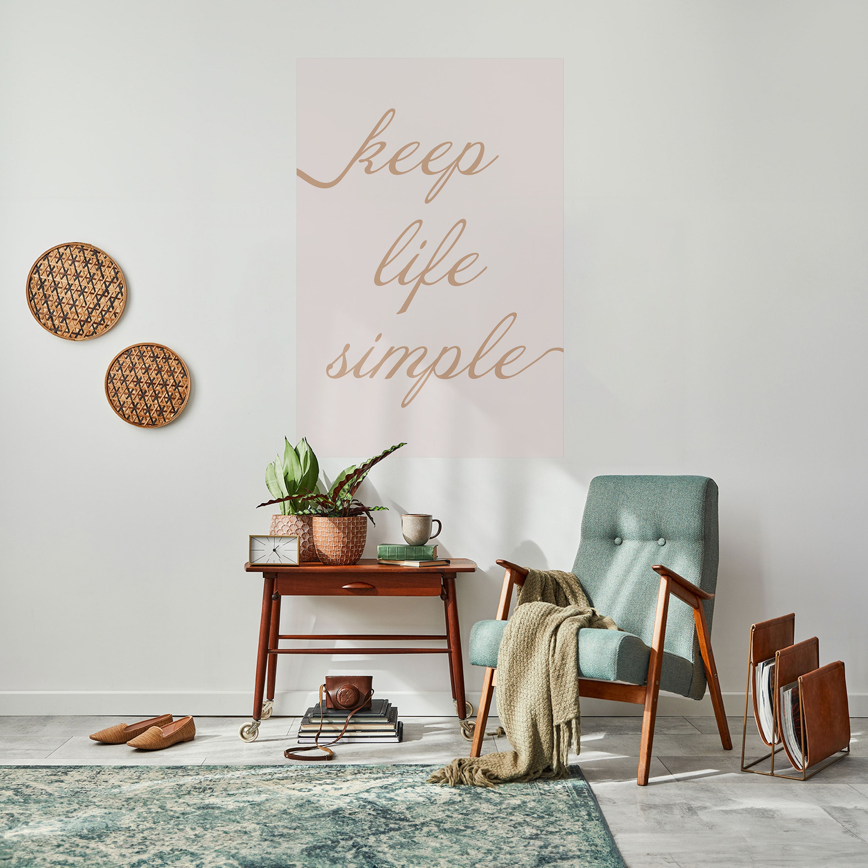 Affiche verticale autocollante MANTRA MINIMALISTE