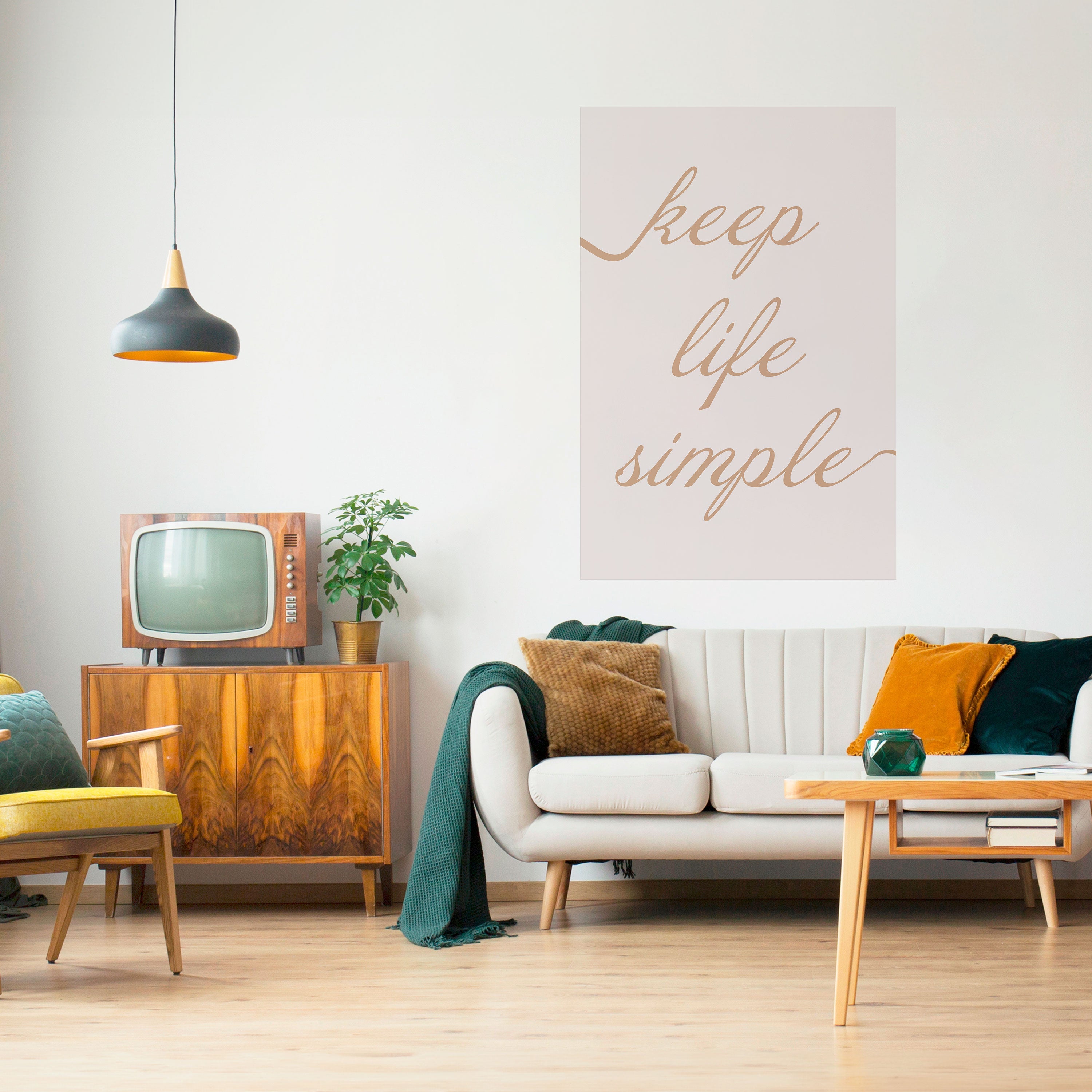 Affiche verticale autocollante MANTRA MINIMALISTE