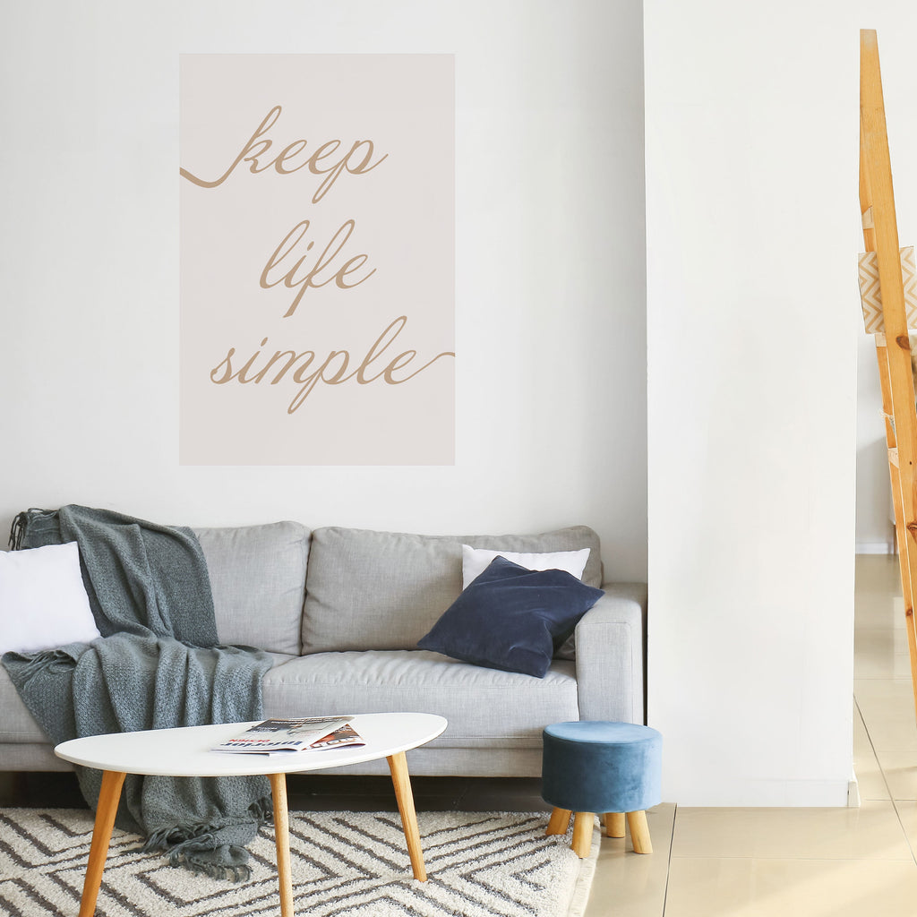 Affiche verticale autocollante MANTRA MINIMALISTE