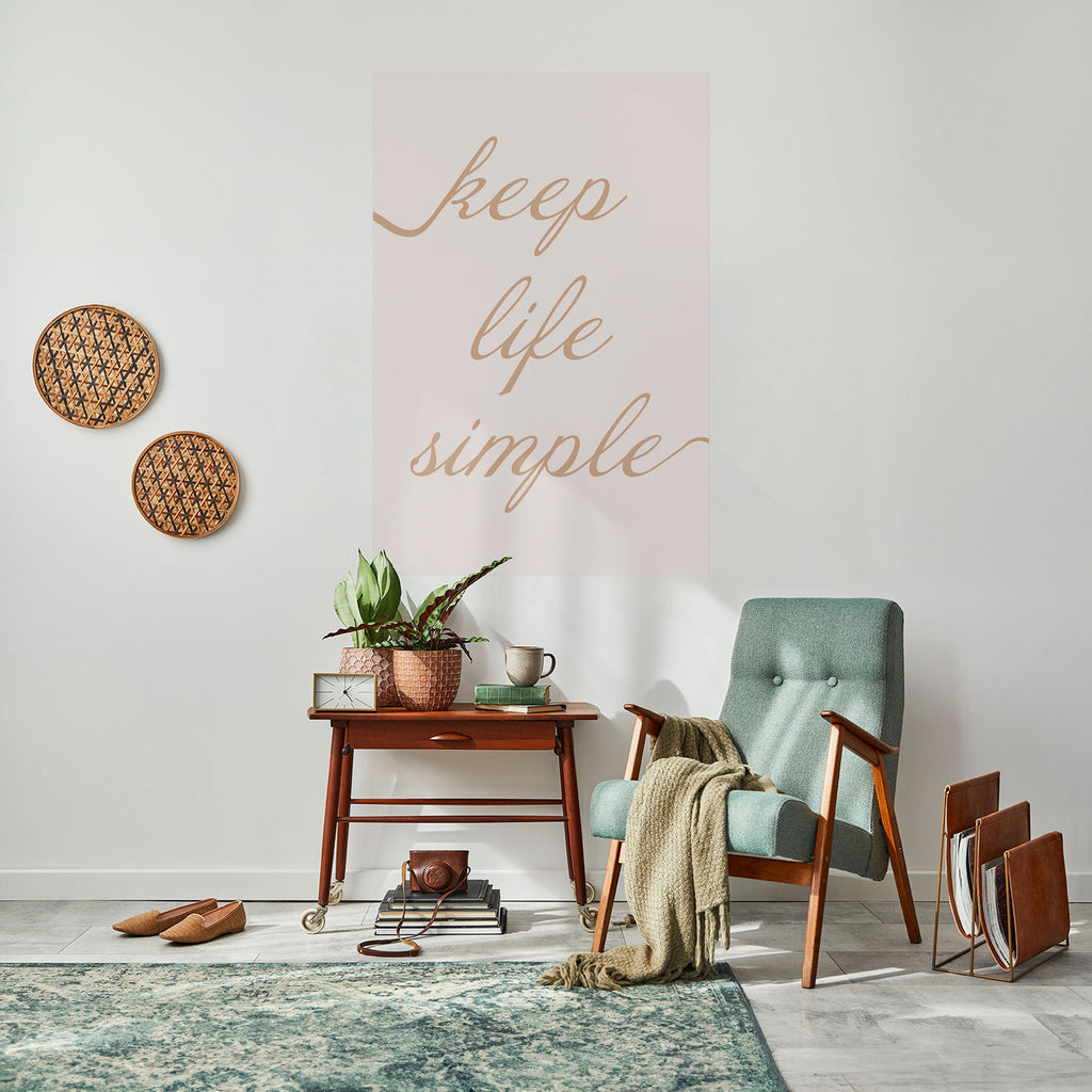 Affiche verticale autocollante MANTRA MINIMALISTE