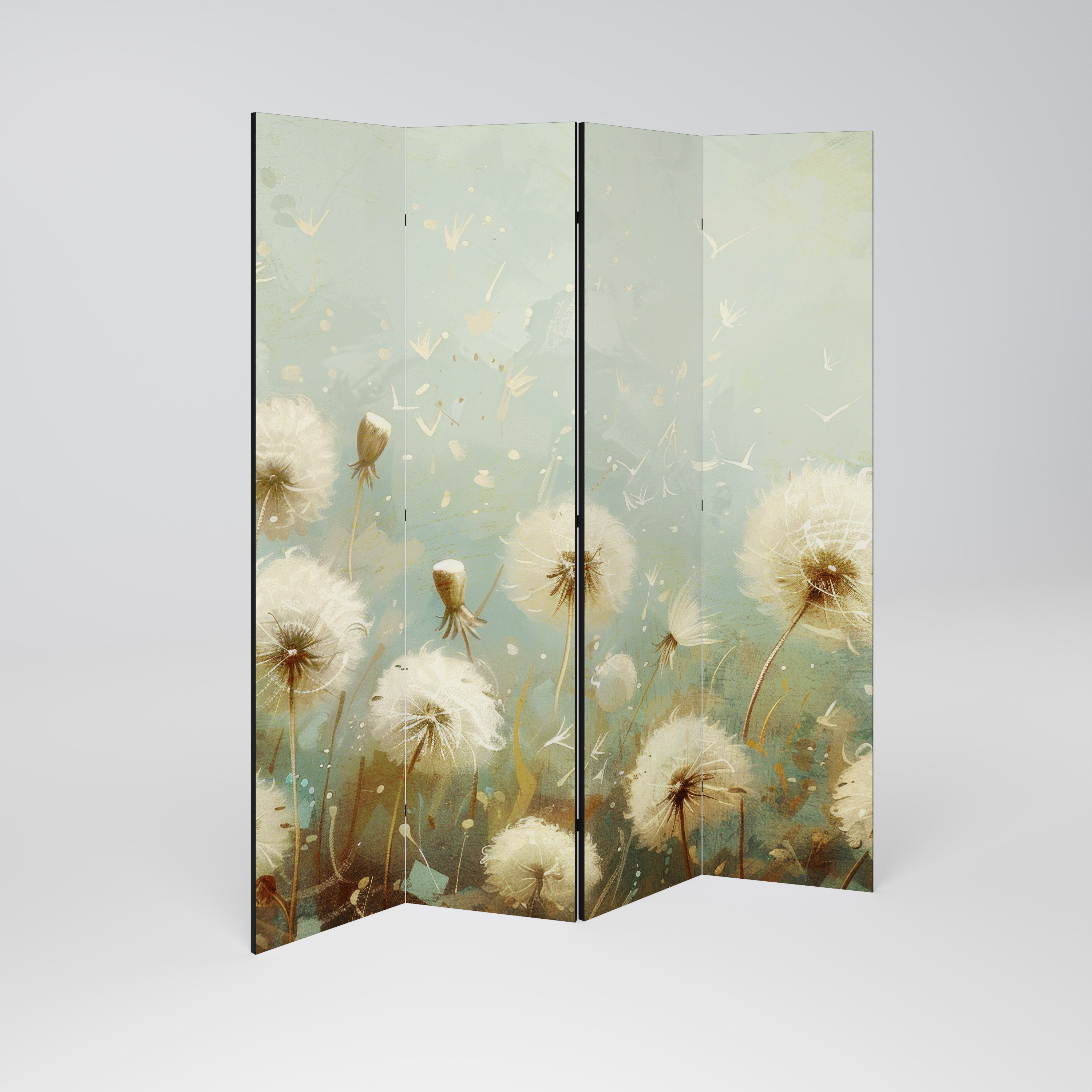 DREAMY MEADOW 4-Panel Room Divider