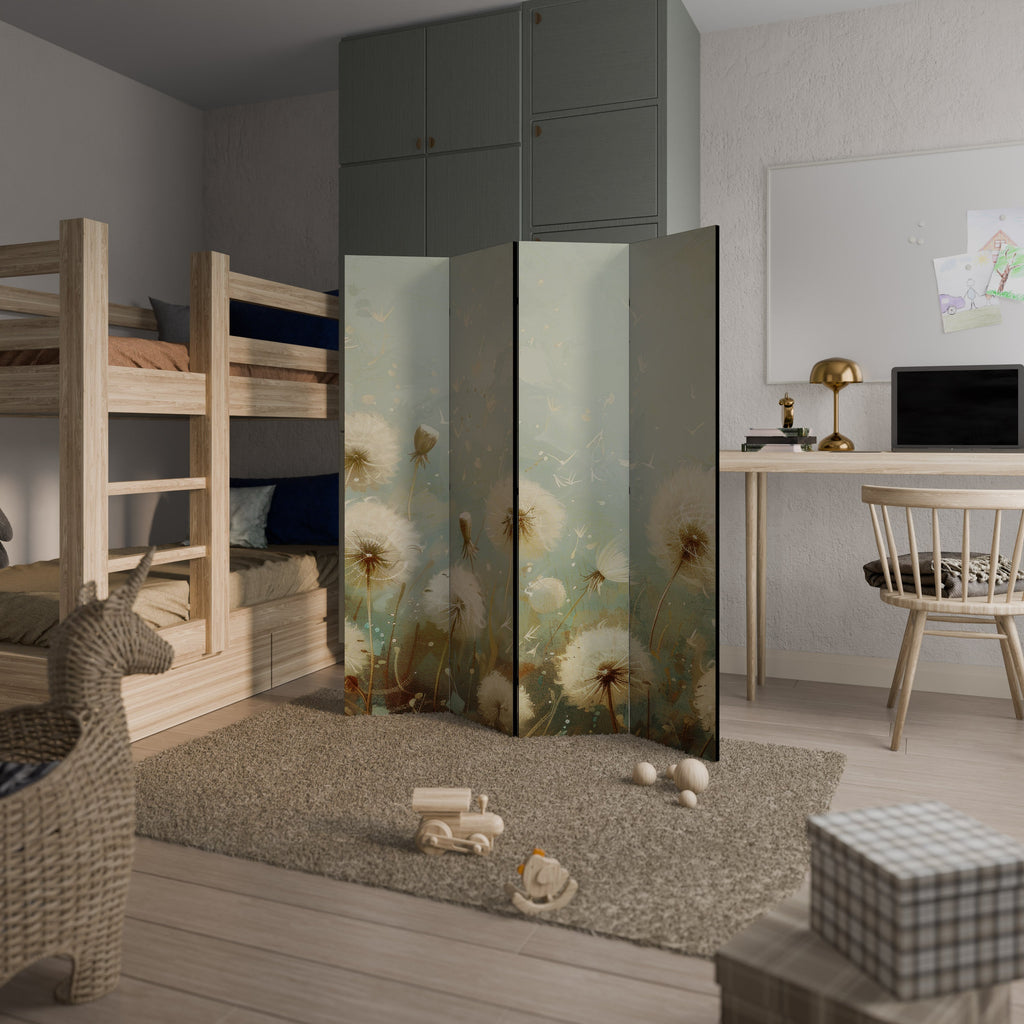 Paravent décoratif à 4 panneaux DREAMY MEADOW