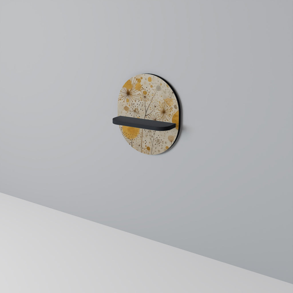 Étagère d'art ovale MORNING GLADE en finition noire