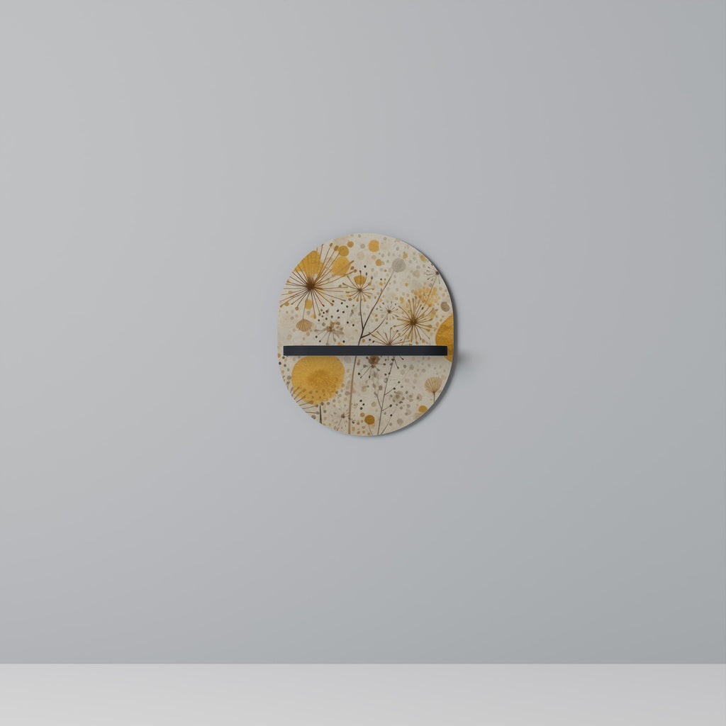 Étagère d'art ovale MORNING GLADE en finition noire