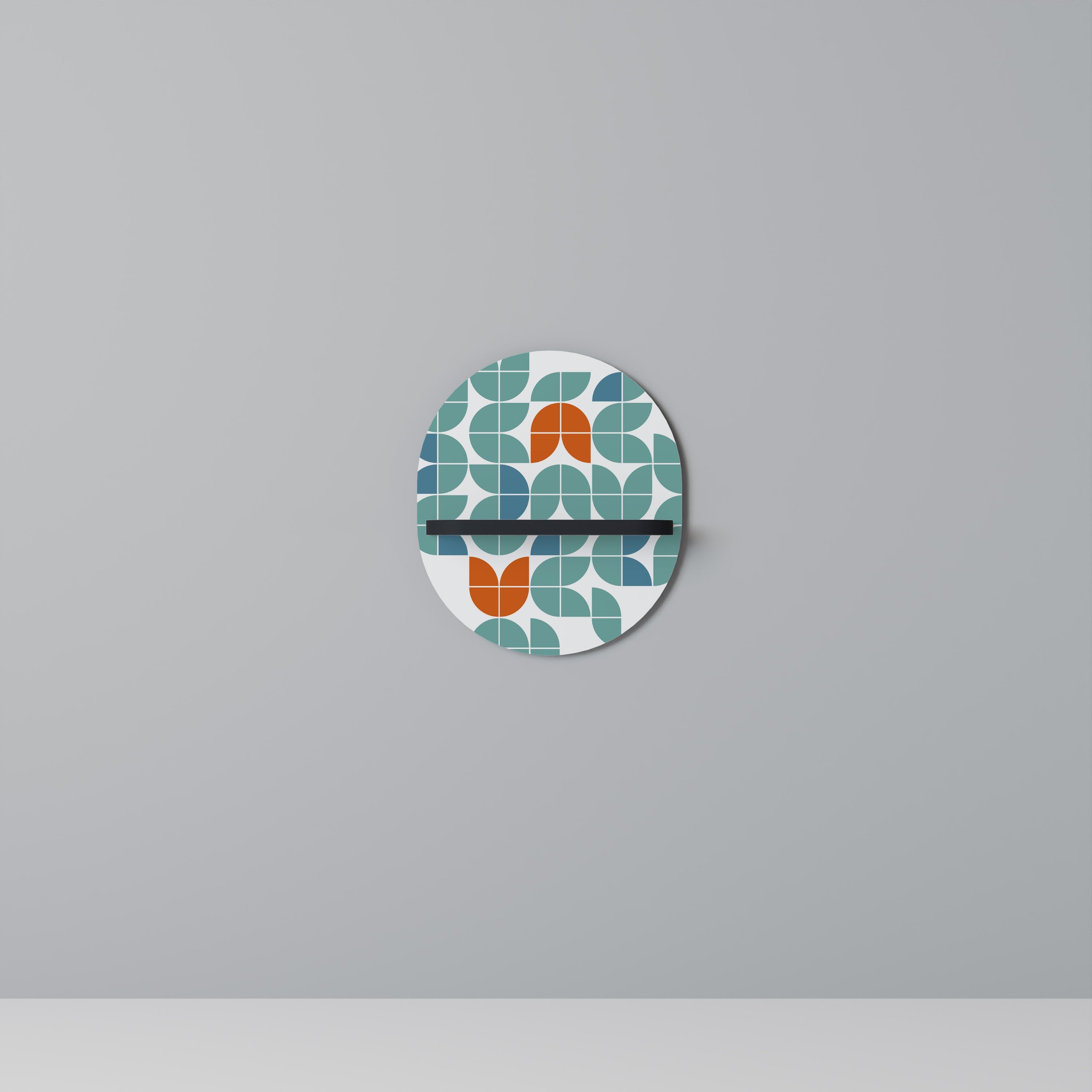 Étagère d'art ovale BE THE CHANGE en finition noire