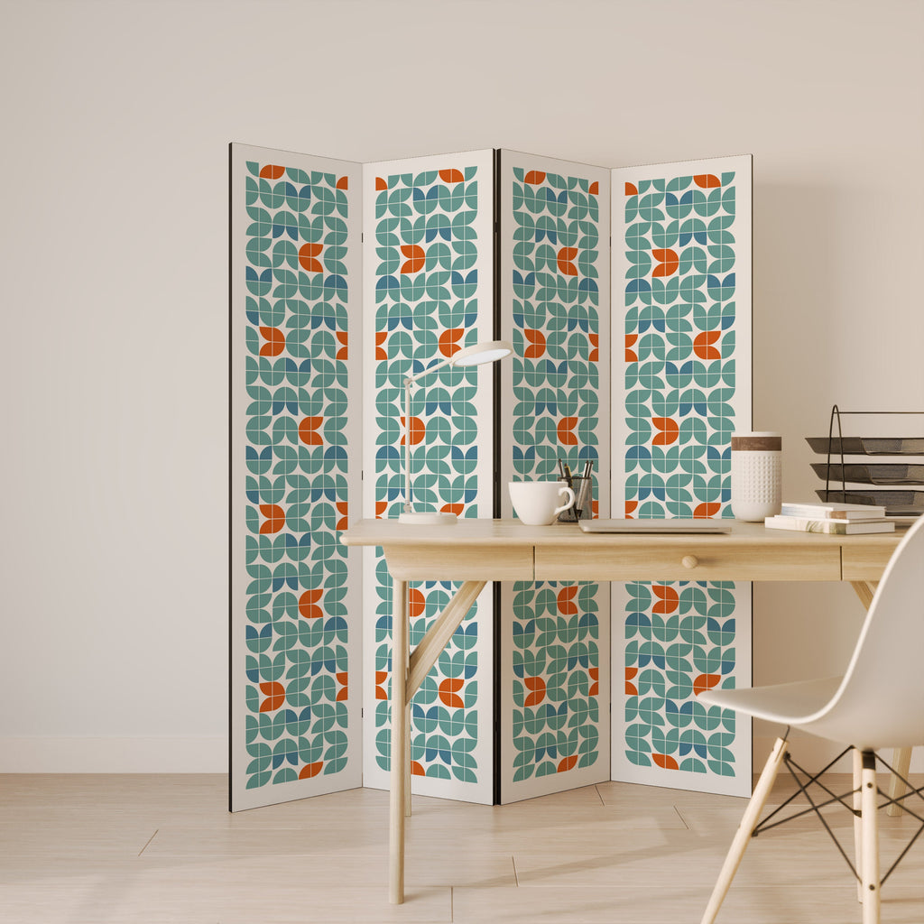 Séparateur de pièce décoratif à 4 panneaux BE THE CHANGE