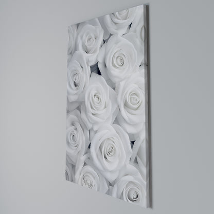 ELEGANCE IN WHITE Vertical Canvas Print