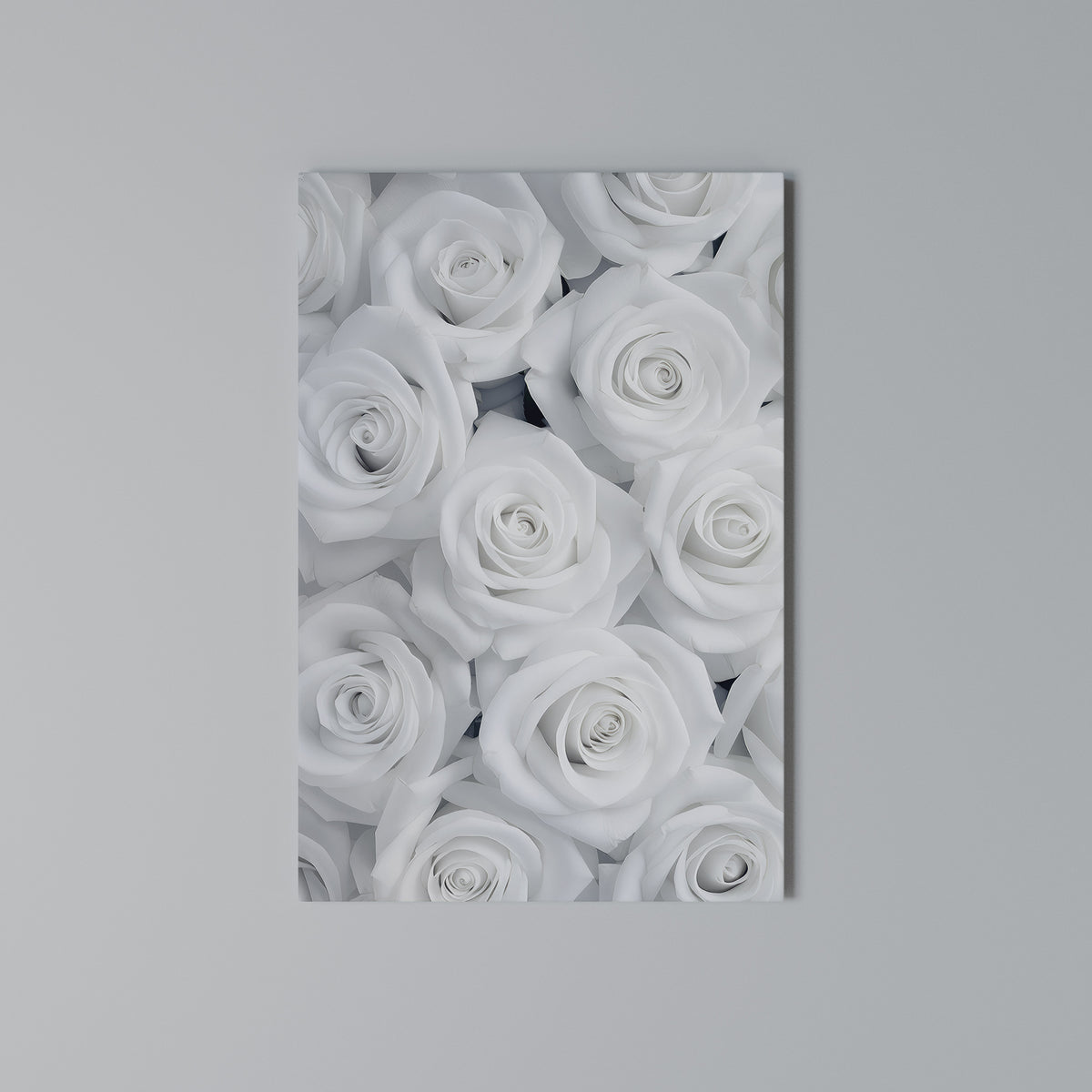 ELEGANCE IN WHITE Vertical Canvas Print