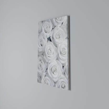 ELEGANCE IN WHITE Vertical Canvas Print