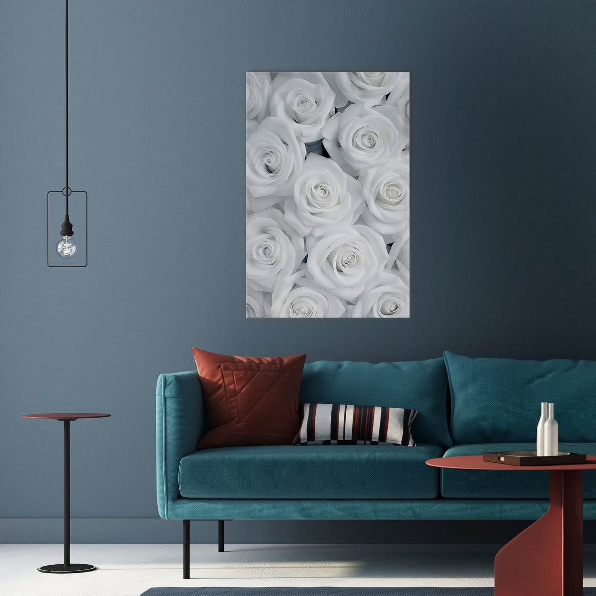 ELEGANCE IN WHITE Vertical Canvas Print