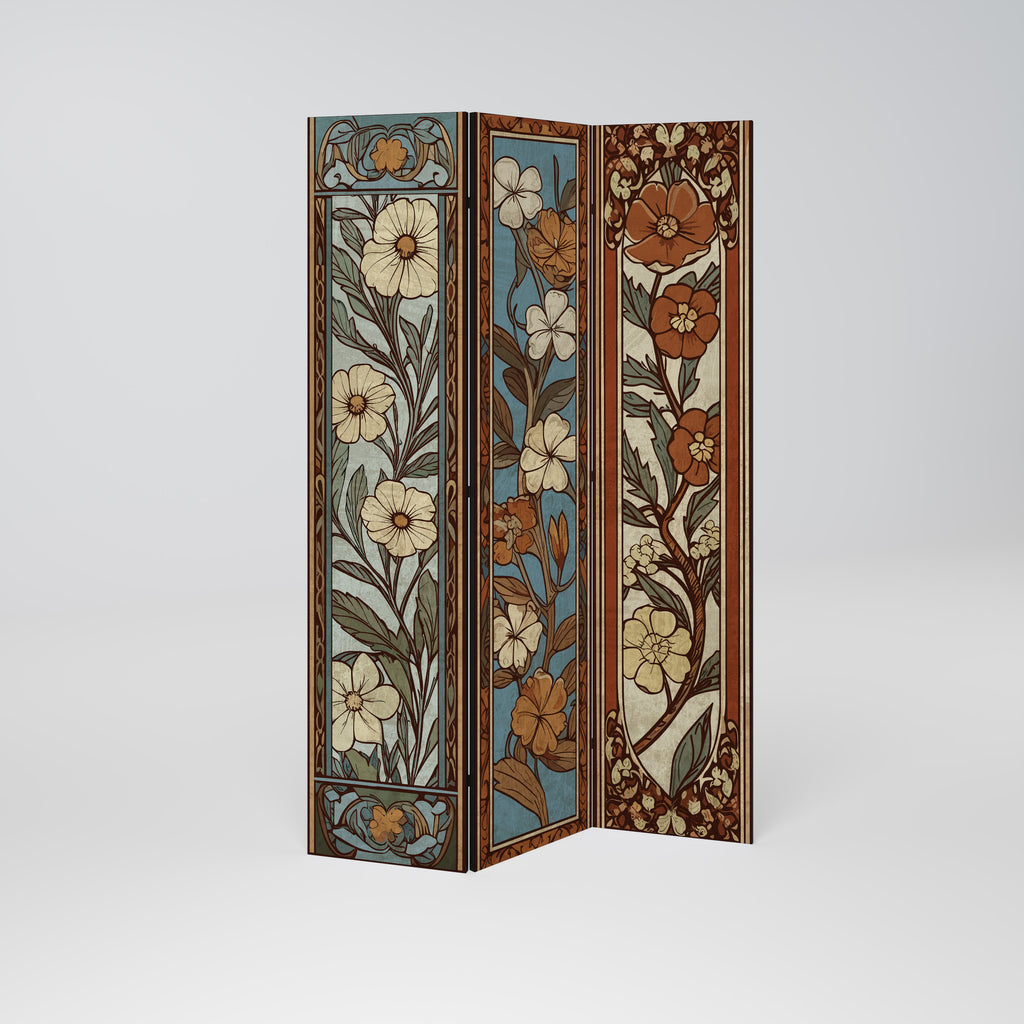 TIMELESS FLORA 3-Panel Room Divider