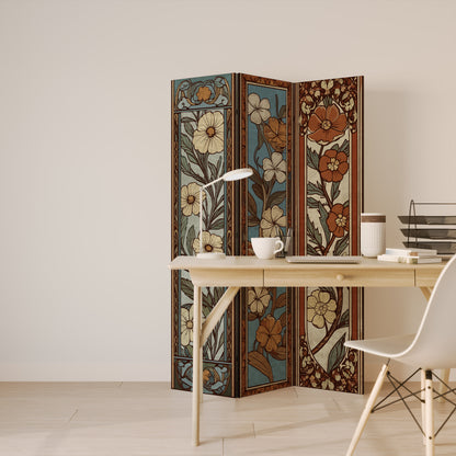 TIMELESS FLORA 3-Panel Room Divider