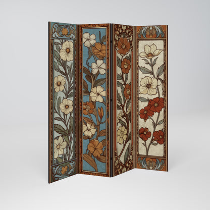 TIMELESS FLORA 4-Panel Room Divider