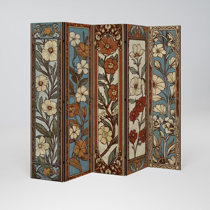 TIMELESS FLORA 5-Panel Room Divider