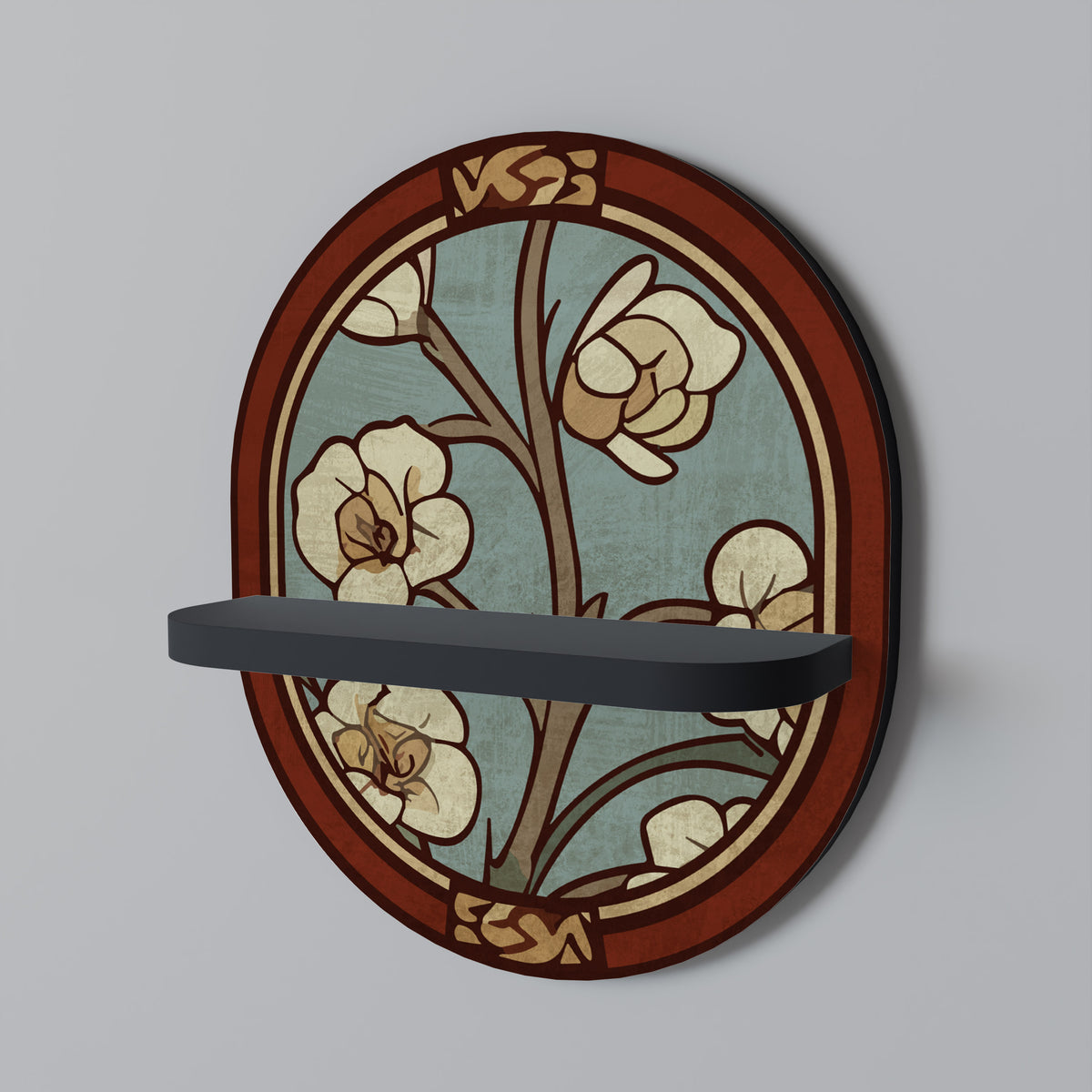 ORNATE PETALS Art Shelf
