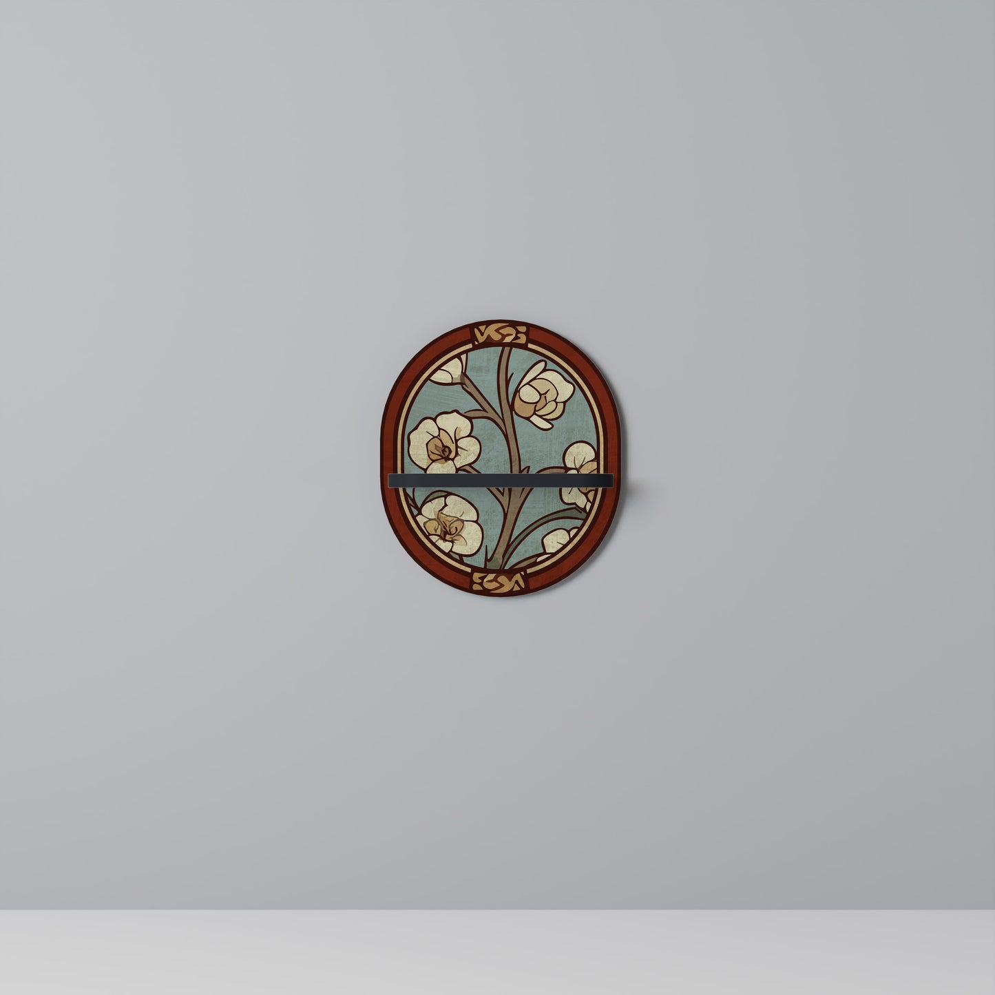 ORNATE PETALS Art Shelf