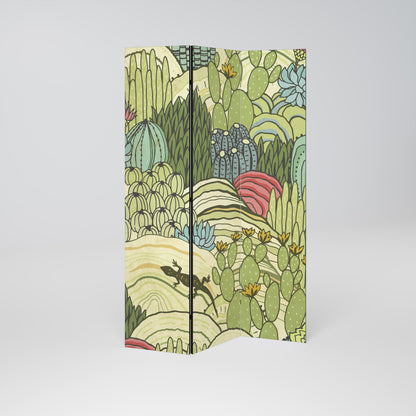 SUCCULENTS KALEIDOSCOPE 3-Panel Room Divider